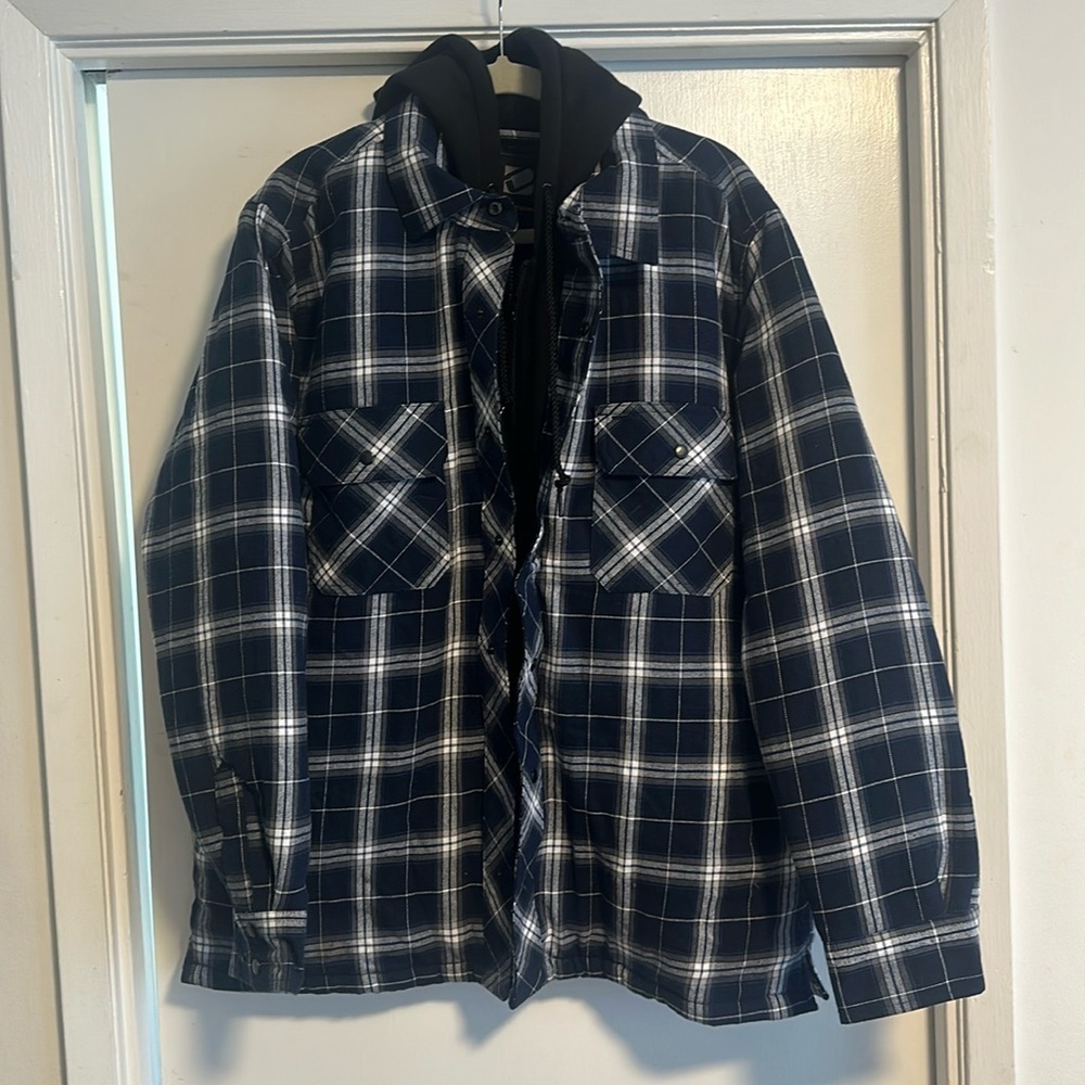 New No tag: The BC Clothing Co Quilted Plaid flannel shirt Men  M